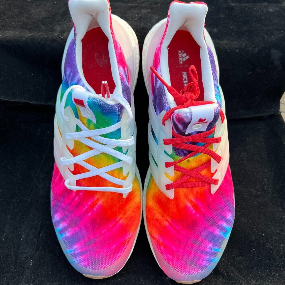 NICE KICKS X ADIDAS CONSORTIUM WOODSTOCK 50 Tie Dye Ultraboost  M 11.5